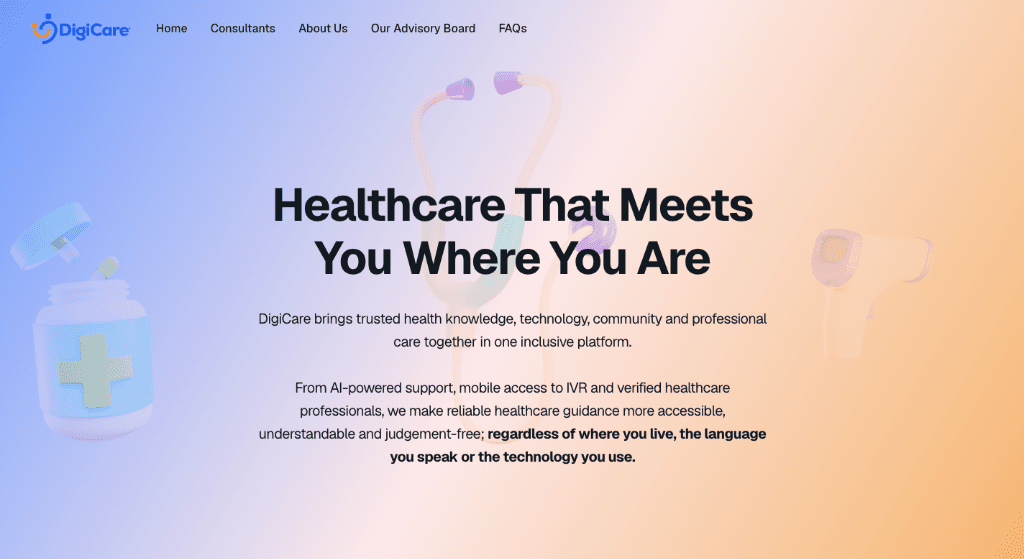 DigiCare β Digital Healthcare Ecosystem preview